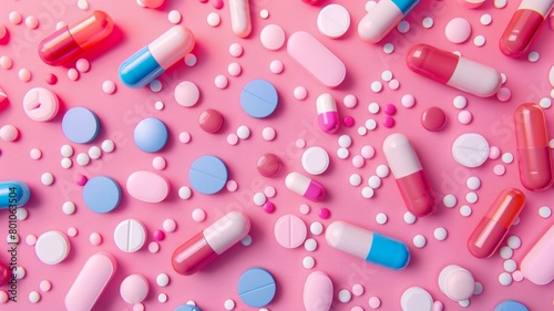 A colorful assortment of pills