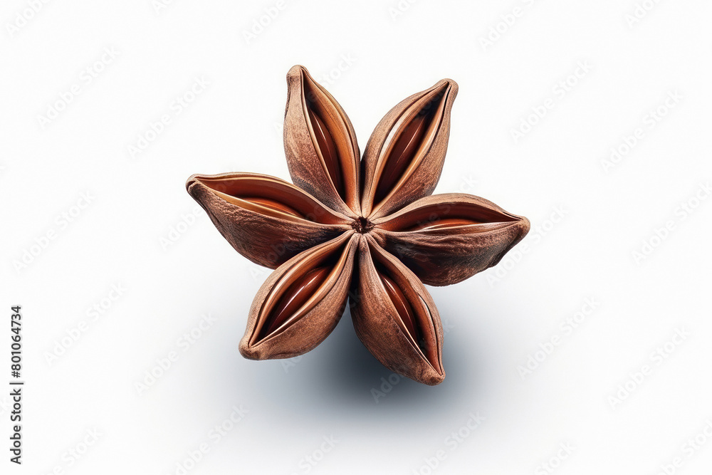 star anis on white background star anis on white background