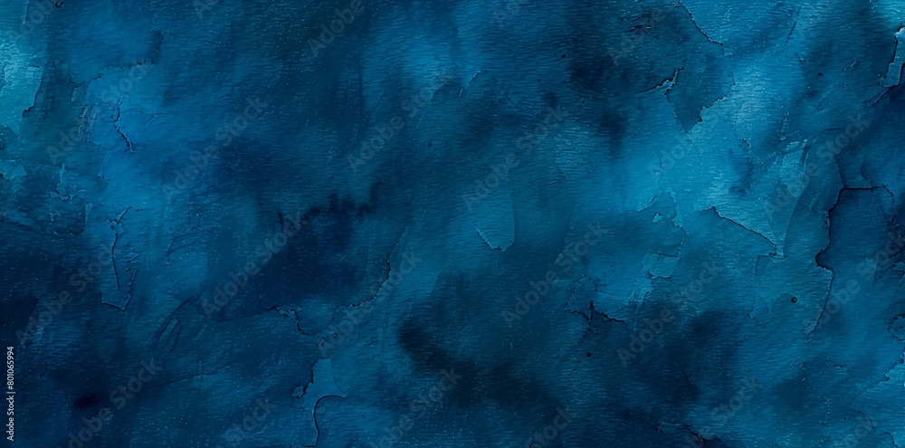 Textured blue surface with shades and cracks, an abstract art piece or a natural pattern