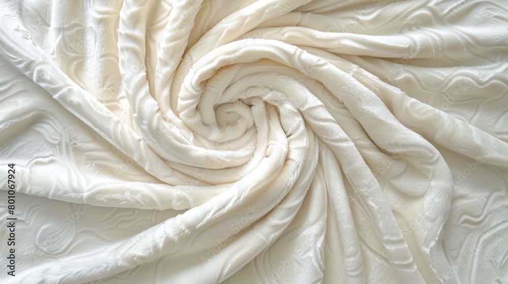 Cozy up with our Cream Fleece Blanket featuring Swirl Design. Soft and Plush 16:9 Background for