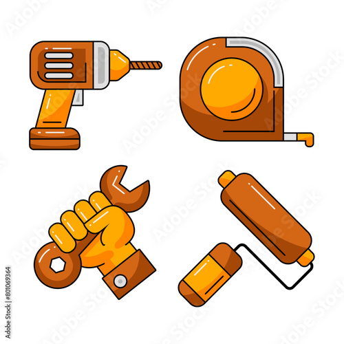Labor Day Element Vector Illustration (ID: 801069364)