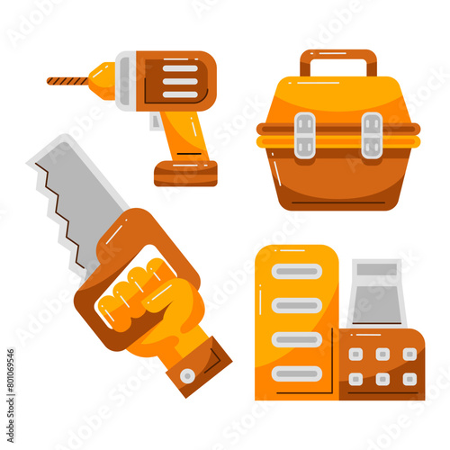 Labor Day Element Vector Illustration (ID: 801069546)