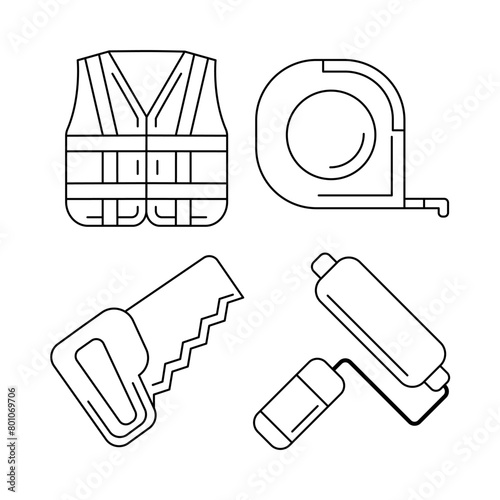Labor Day Element Vector Illustration (ID: 801069706)