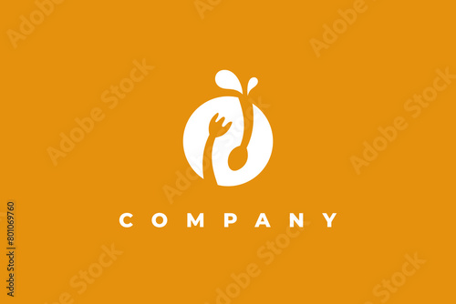 food and fruit modern logo
