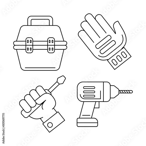 Labor Day Element Vector Illustration (ID: 801069770)