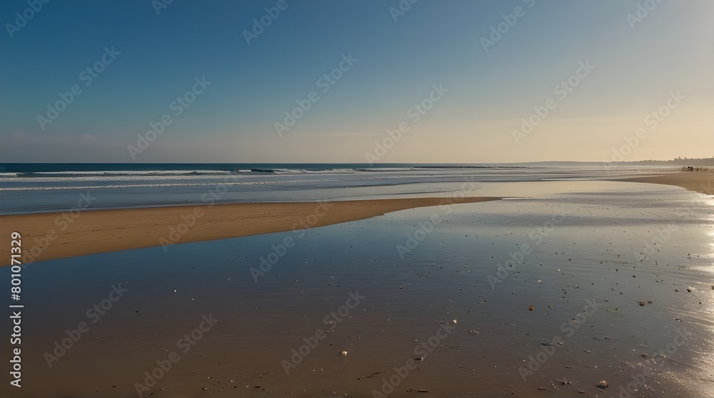 The beach is beautiful with many shimmering pebbles.generative.ai The beach is beautiful with many shimmering pebbles.generative.ai