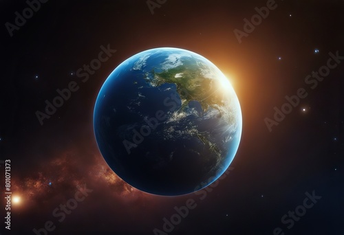 Earth orbit NASA image night deep Planet Elements sunrise planet horizon stars Earth furnished space