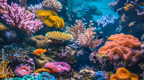A vibrant image of a coral reef © Atif