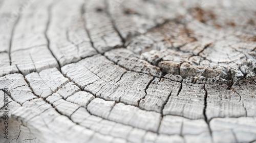 A close-up view of a tree stump showcasing its texture, rings, and intricate details in a natural setting