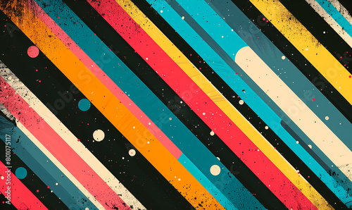 Vintage stripes background with 70s retro feel.