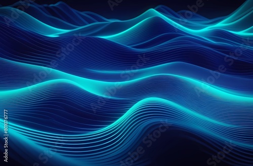 Abstract neon waves. Neon background.