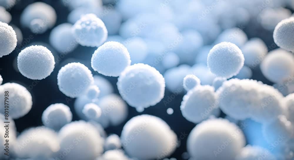 A microscopic view of a group of protozoa engaged in a process called binary fission where a single organism splits into two genetically A microscopic view of a group of protozoa engaged in a process called binary fission where a single organism splits into two genetically