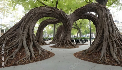 Visualize A City Park Where Trees Are Not Made Of  2