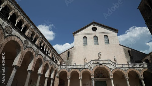 Buildings in the city of Salerno in Italy, St. Matthew's Cathedral, Italian: Cattedrale di San Matteo, Consecrated in 1084. In the crypt of the cathedral are the relics of the Apostle Matthew photo