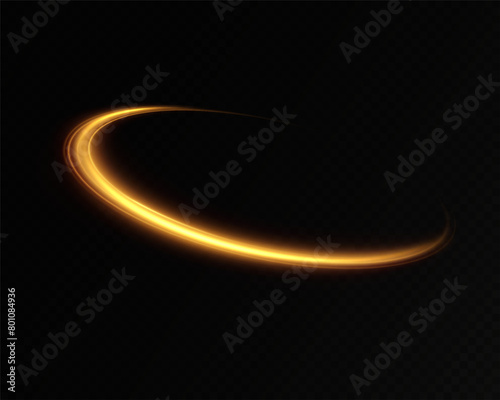 Abstract light lines of movement and speed. light ellipse.Bright spiral.Trace of speed lines.