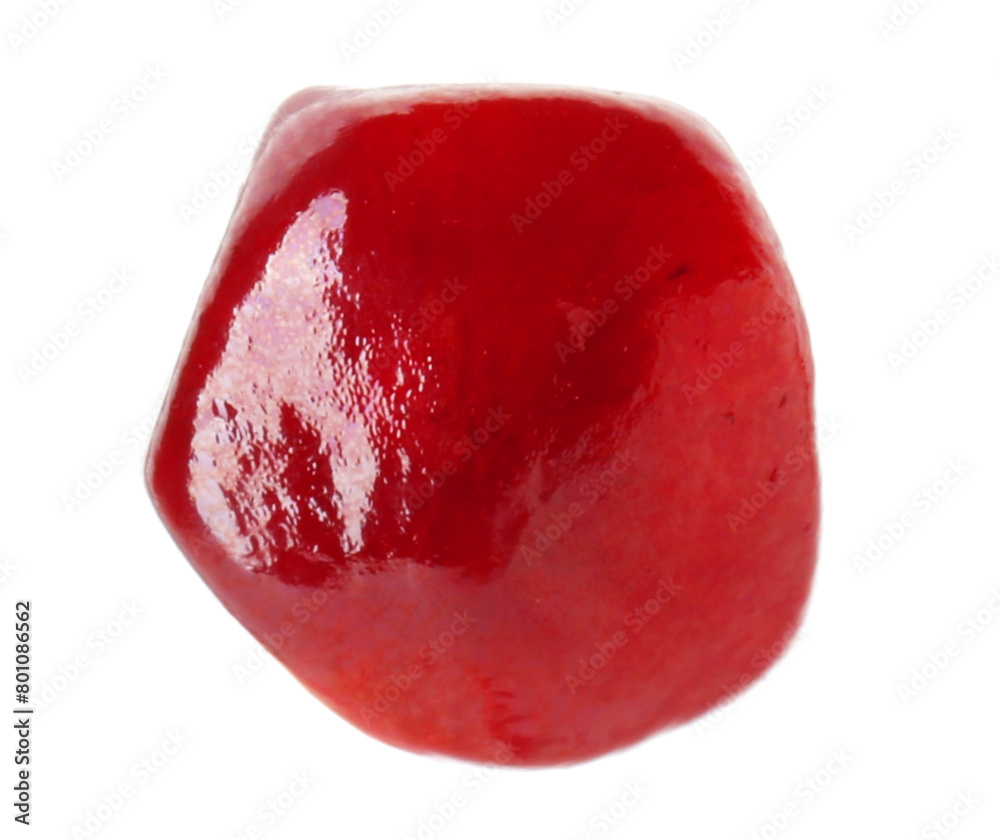 One ripe pomegranate grain isolated on white One ripe pomegranate grain isolated on white