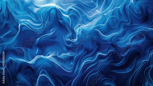 Blue waves abstract background  Abstract waves with iridescent color  Waves wallpaper Abstract blue wavy background. 3d rendering Awesome blue background  Futuristic motion waves backdrop  