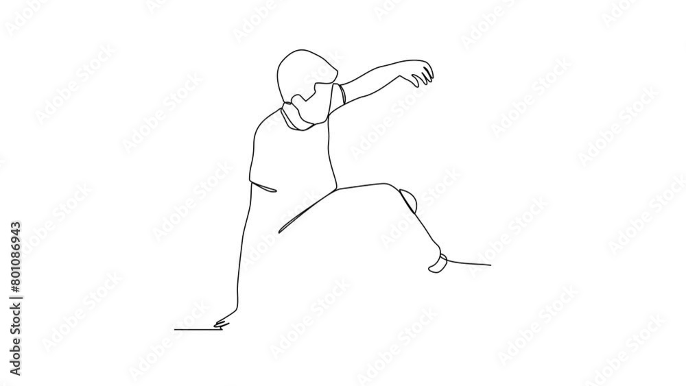 Animated self drawing of a breakdancing people video design illustration. Breakdancing consists of four main elements : Top rock, Down rock, Power moves and Freezes. Breakdancing video design concept. Animated self drawing of a breakdancing people video design illustration. Breakdancing consists of four main elements : Top rock, Down rock, Power moves and Freezes. Breakdancing video design concept.