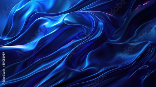 Blue waves abstract background  Abstract waves with iridescent color  Waves wallpaper Abstract blue wavy background. 3d rendering Awesome blue background  Futuristic motion waves backdrop 
