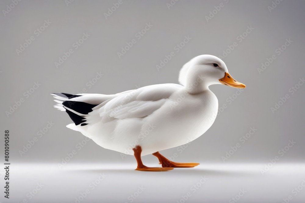 white duck on white background white duck on white background