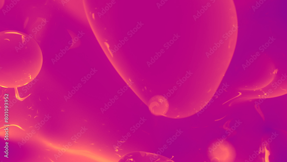 orange and pink slime gentle elements from alien planet - abstract 3D illustration orange and pink slime gentle elements from alien planet - abstract 3D illustration