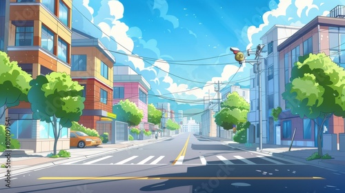 Anime-Style Cartoon Backdrop Collection