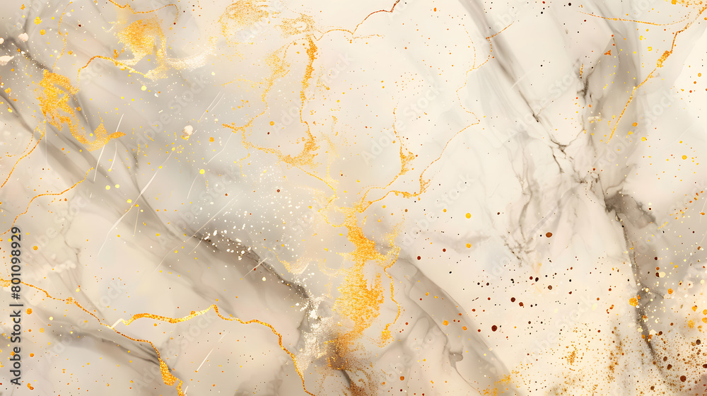 Champagne simple gold foil marble background. Generative AI.