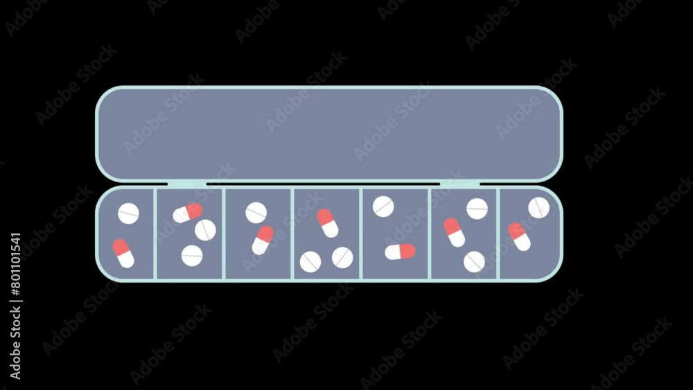 Pills appears in weekly pill box Pills appears in weekly pill box