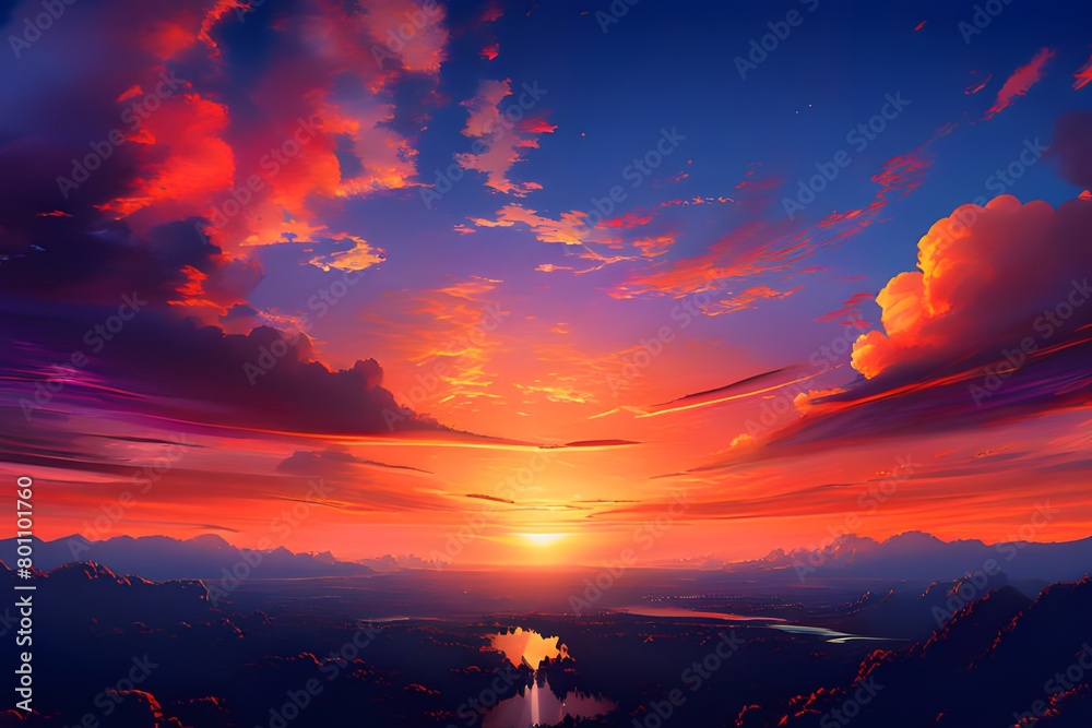 The most vibrant sky sunset with a fiery tone. A brave warrior who has the courage to approach for salvation, 勇敢な戦士, 勇敢です, .ai, generative, a warrior who comes to save, 용사, 용기, brave The most vibrant sky sunset with a fiery tone. A brave warrior who has the courage to approach for salvation, 勇敢な戦士, 勇敢です, .ai, generative, a warrior who comes to save, 용사, 용기, brave