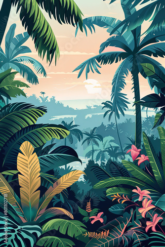 Canopy Chronicles - Amazon Rainforest Illustration