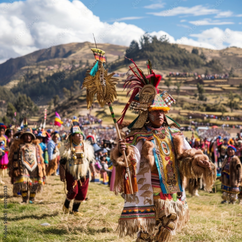 Obraz premium procession with paraphernalia Tibetan Buddhist monastery