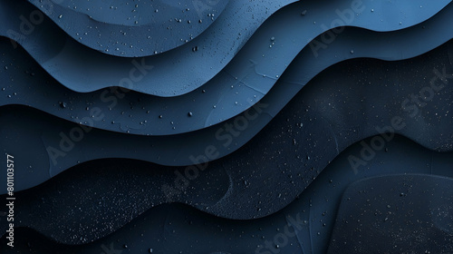 Abstract blue-black colour on a dark grey, white background gradient web header banner design with a grainy texture and copy space