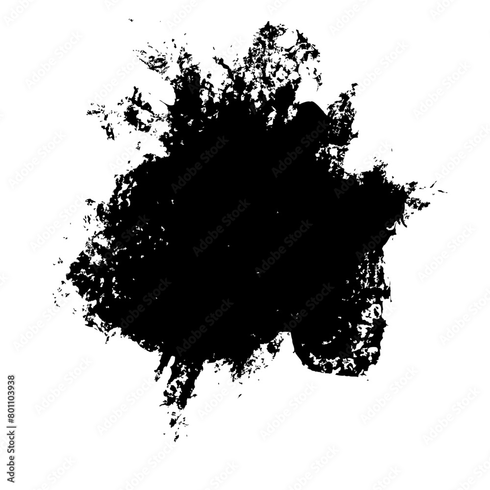 Fototapeta premium Dry paint stains brush stroke 