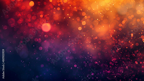 Abstract dark grainy gradient background with red, orange, and purple glowing spots and noise-making texture