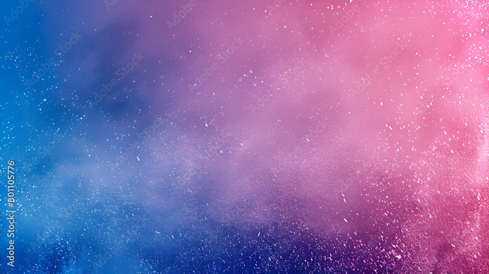 Abstract poster backdrop design with a pink, purple, blue, and grainy gradient background noise texture effect.
