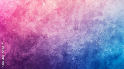 Abstract poster backdrop design with a pink, purple, blue, and grainy gradient background noise texture effect. © Best Designs