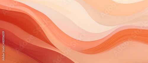 Abstract peach tones in a flowing pattern, warm and inviting for makeup advertisements,