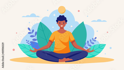 A person sitting in a lotus pose engaging in breathwork and meditation as a way to manage stress and promote emotional balance through martial