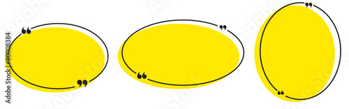 Quote box frame, big set. Texting quote blank template boxes. Blank template, quotation bubble, bubble blog quotes symbols.