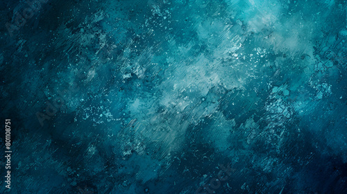 Blue green teal luminous noise texture cover header poster design with a grainy colour gradient background