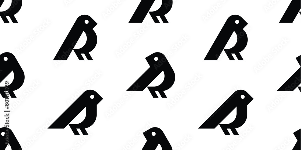 Seamless pattern with Birds. isolated on white background Seamless pattern with Birds. isolated on white background