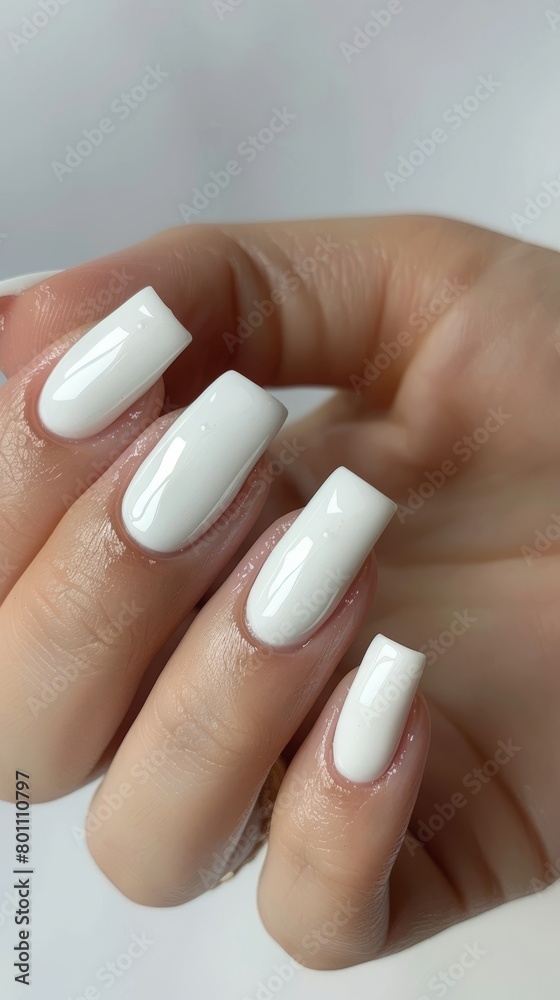 white gel nail polish. white gel nail polish.