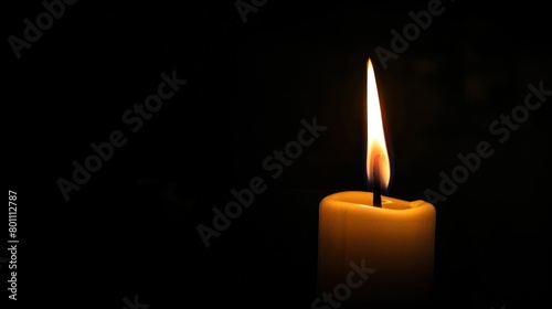 candles burn and melt in the darkness