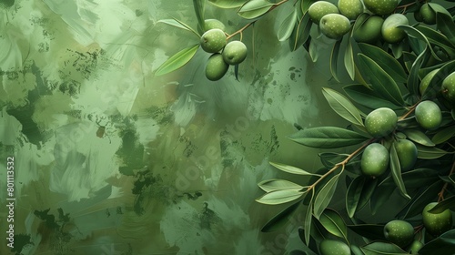 olive background for the designer's work
