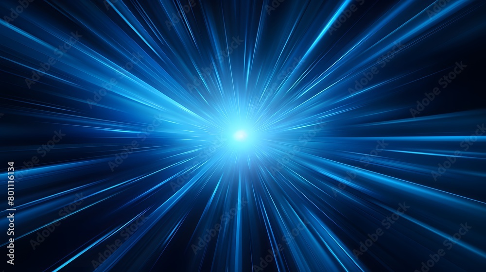 Radial blue light through the tunnel glowing in the darkness for print designs templates, Advertising materials, Email Newsletters, Header webs, e commerce signs retail shopping, advertisement busines