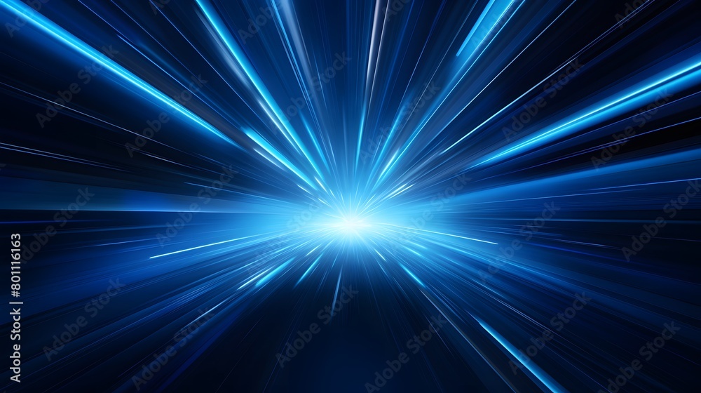 Radial blue light through the tunnel glowing in the darkness for print designs templates, Advertising materials, Email Newsletters, Header webs, e commerce signs retail shopping, advertisement busines