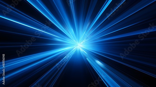 Radial blue light through the tunnel glowing in the darkness for print designs templates, Advertising materials, Email Newsletters, Header webs, e commerce signs retail shopping, advertisement busines