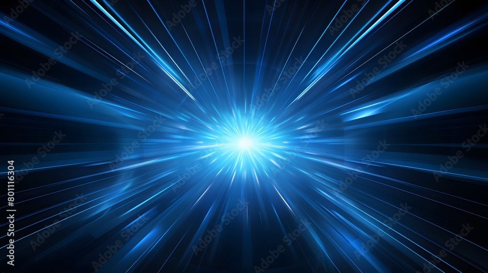 Radial blue light through the tunnel glowing in the darkness for print designs templates, Advertising materials, Email Newsletters, Header webs, e commerce signs retail shopping, advertisement busines