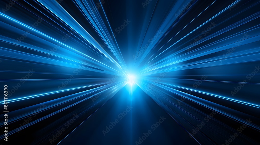 Radial blue light through the tunnel glowing in the darkness for print designs templates, Advertising materials, Email Newsletters, Header webs, e commerce signs retail shopping, advertisement busines