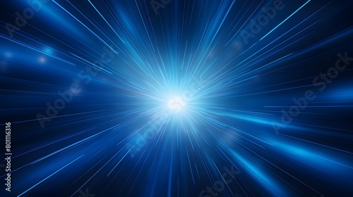 Wallpaper Mural Radial blue light through the tunnel glowing in the darkness for print designs templates, Advertising materials, Email Newsletters, Header webs, e commerce signs retail shopping, advertisement busines Torontodigital.ca